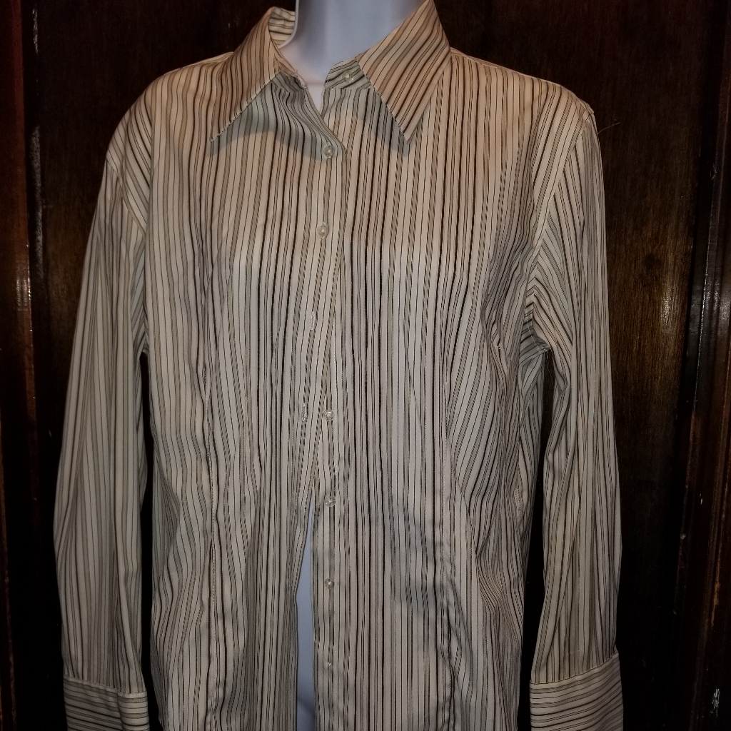 Stretch Button Down Blouse